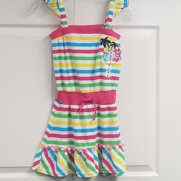 St. Eve White, Multi-Colored Girls Beach Cover-Up - Picture 1 of 4